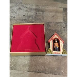 Hallmark 1976 Soldier wooden ornament Xmas decor